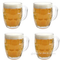 550ml Beer Glass With Handle Beer Glass With Handle Dimpled Beer Stein Mug Manufactory